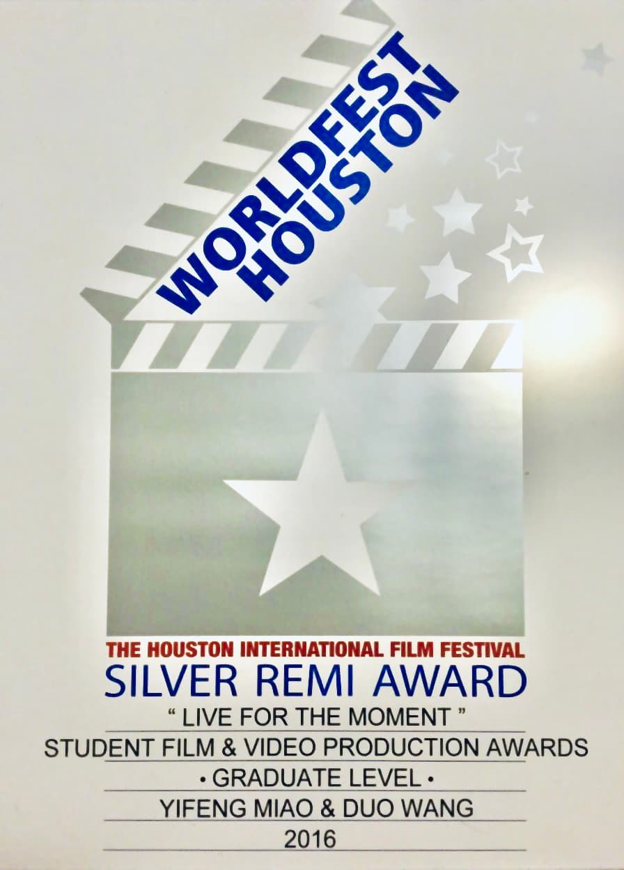 "Live For The Moment" wins Silver Award