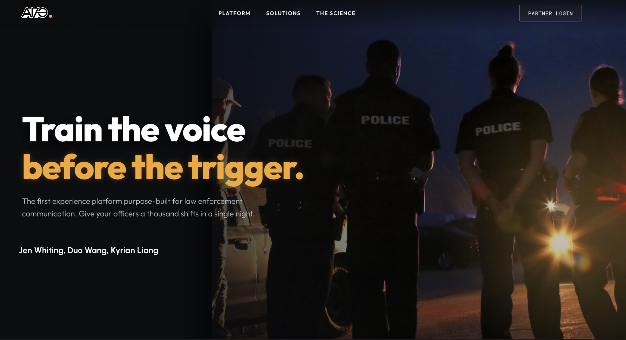 AI Scenario for Communication Skills Training in Law Enforcement