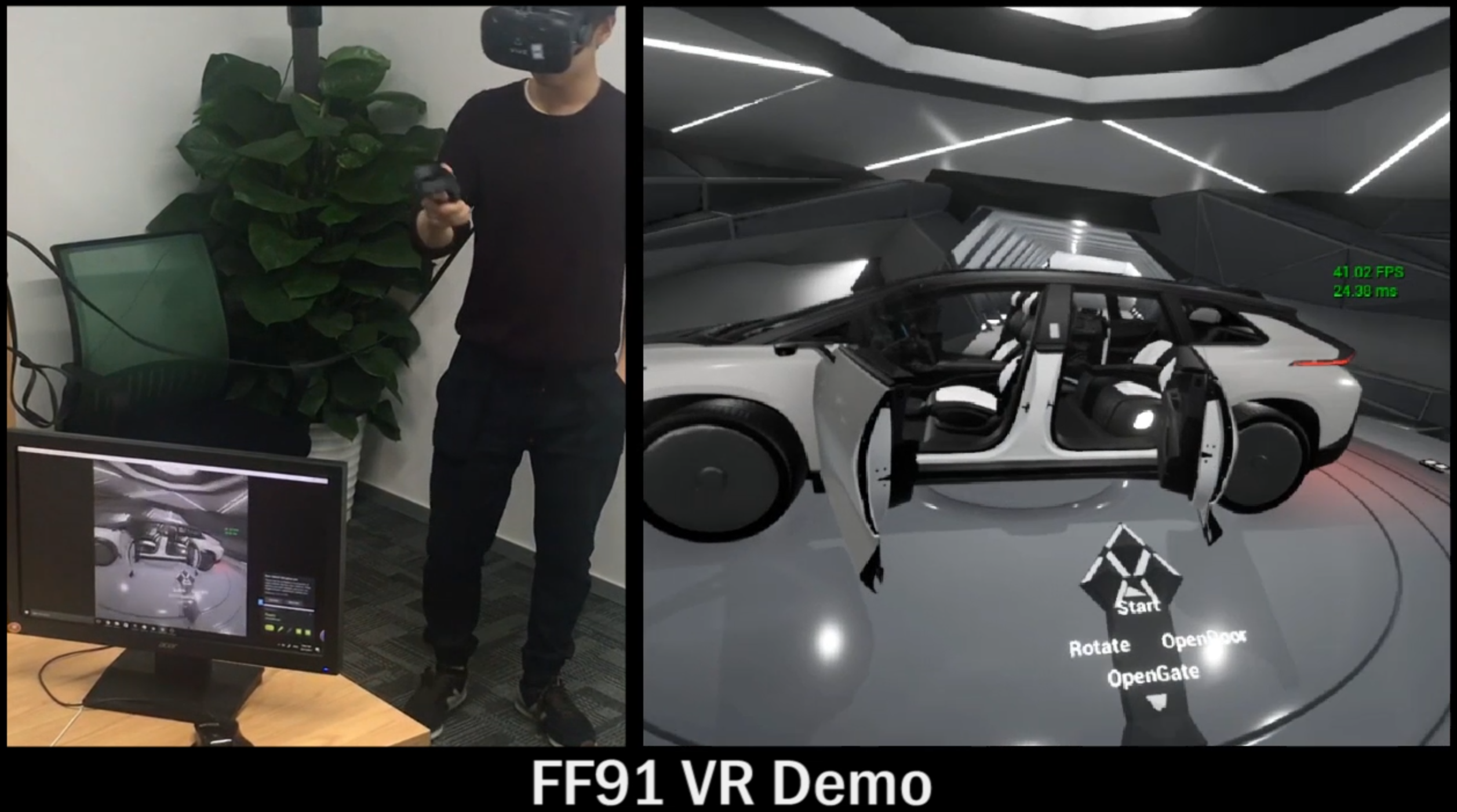 FF91 VR Car Exploration
